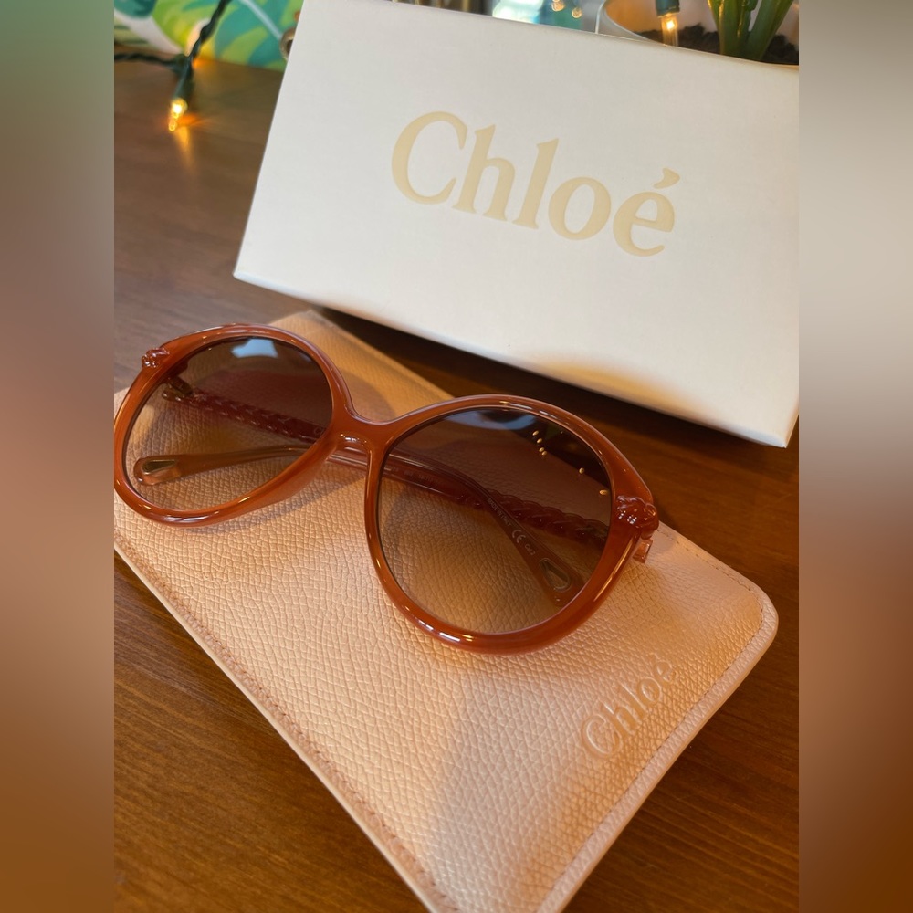 Chloe round “Billie” sunglasses, pink